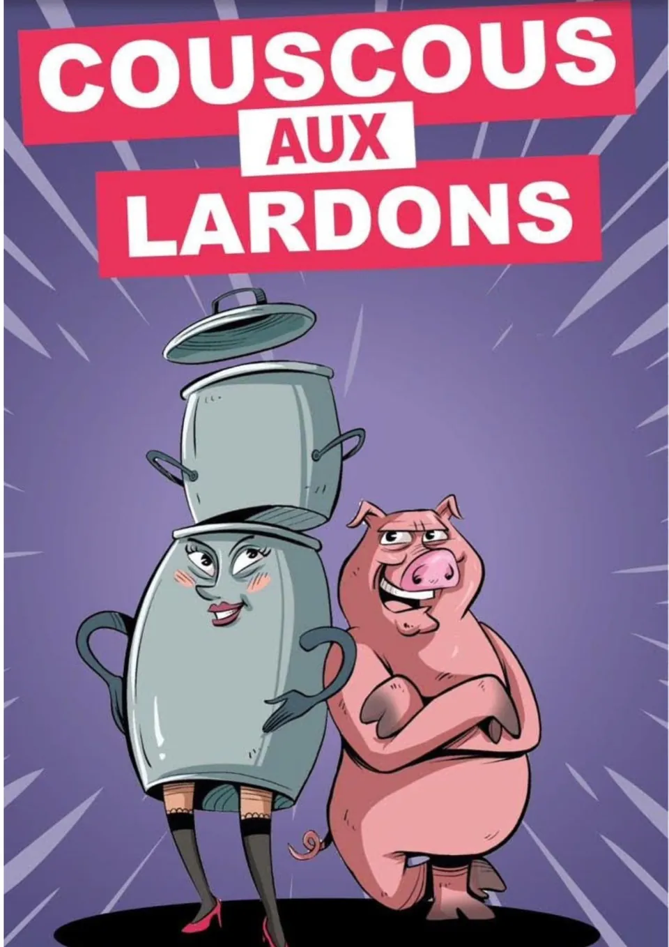 Affiche de Couscous aux lardons, comédie en duo avec Omar Meftah